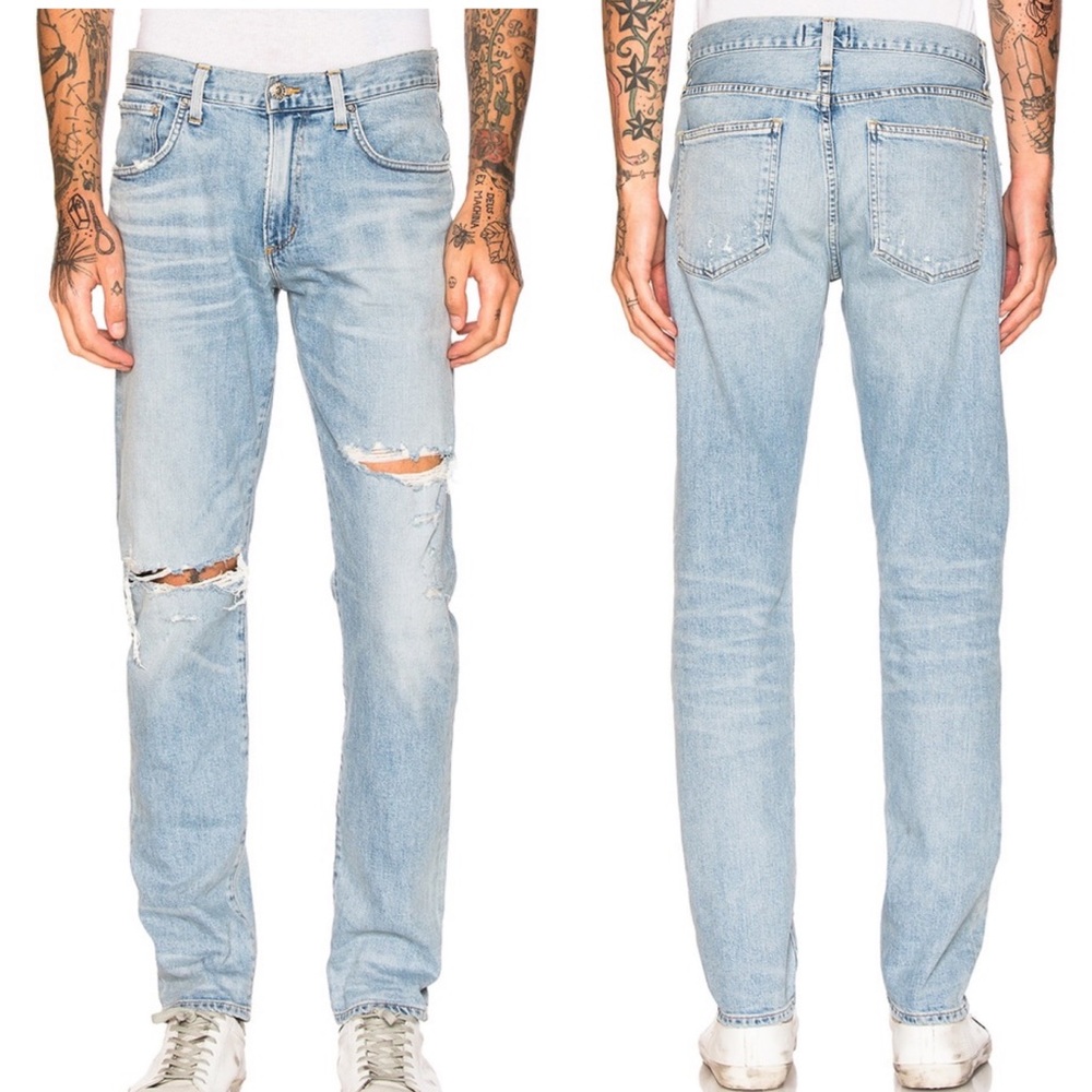 AGOLDE blade in busted jeans sz.32 light wash